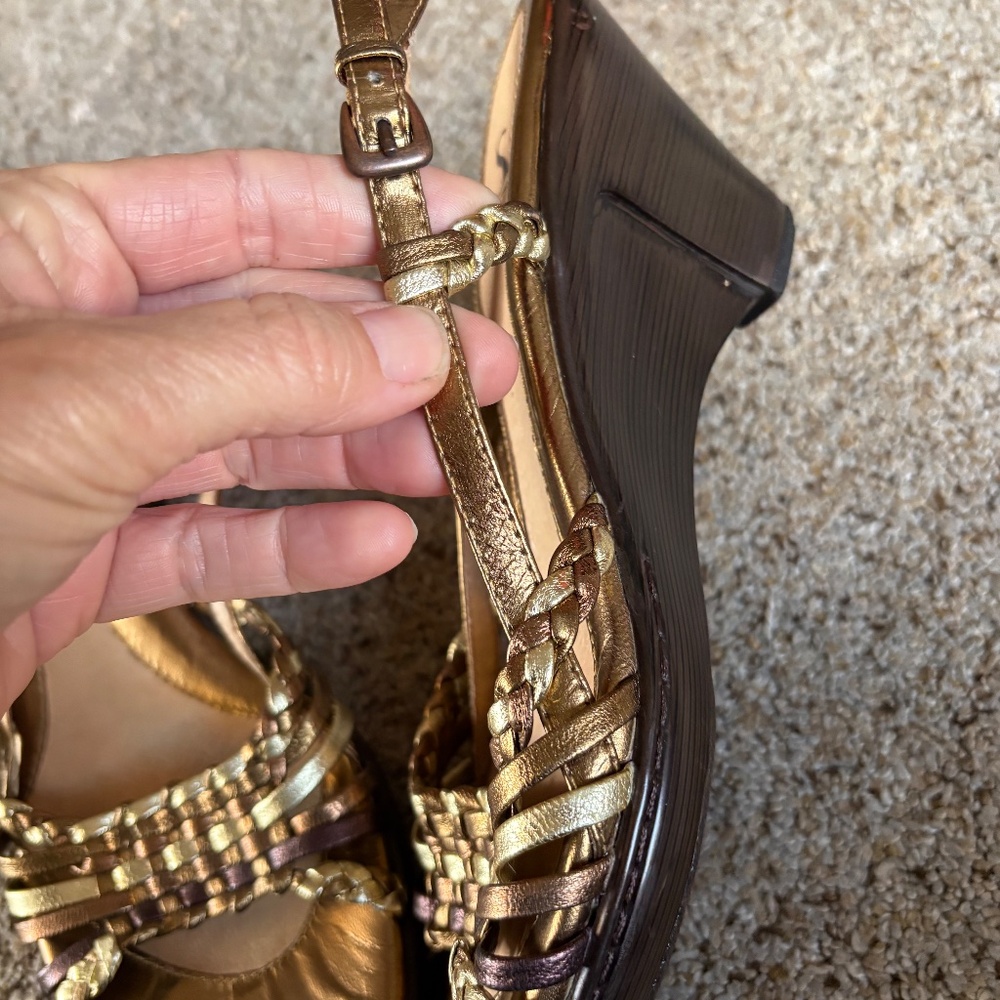 Sofft woven leather slingback sandals - Picture 6 of 9
